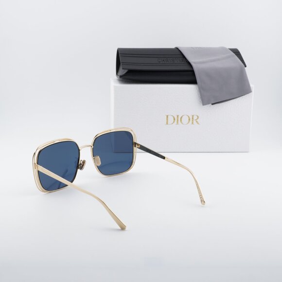 Dior FILDIOR S1U B0B0 Square Sunglasses - Gold\\ Blue main image 6